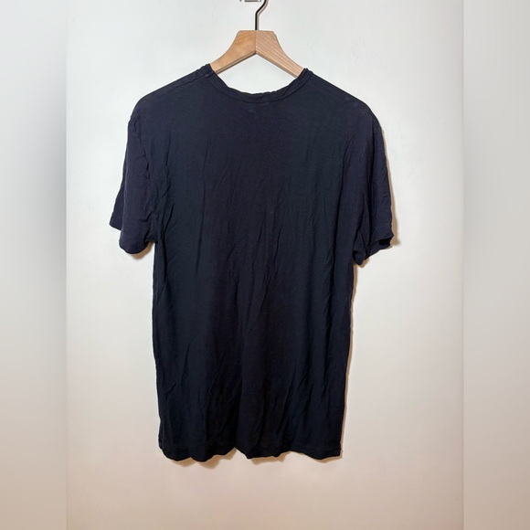 James Perse Navy Crew Neck T-Shirt Womens Size 2 Short Sleeve - Picture 4 of 7